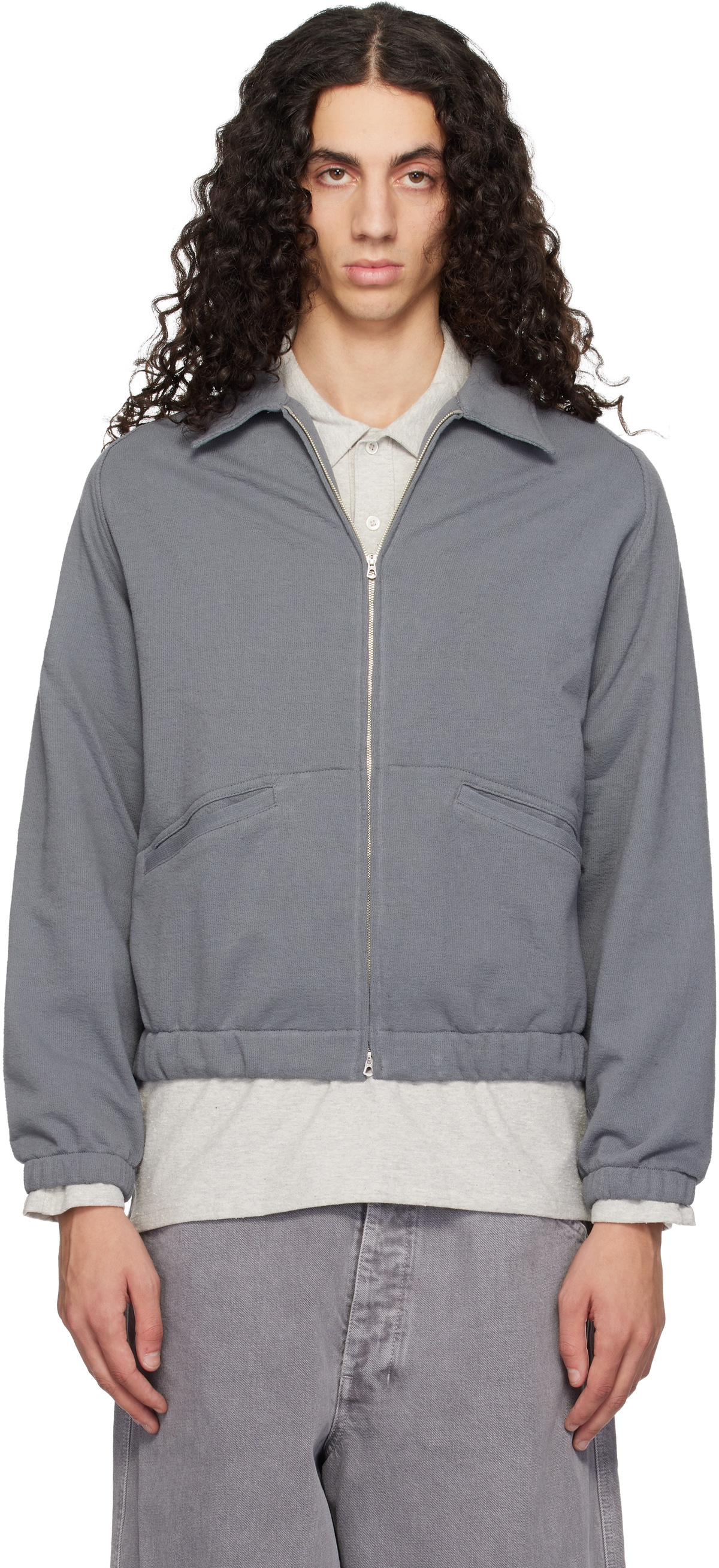 Lady White Co. Men's Textured Track Jacket in Black Lady White Co.
