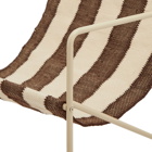 ferm LIVING Desert Lounge Chair in Cashmere/Off-White/Chocolate 