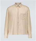 Saint Laurent Striped long-sleeved shirt