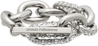 Paco Rabanne Silver XL Link Strass Bracelet