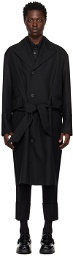 Wooyoungmi Black Belted Coat