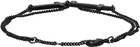 Dsquared2 Black Double Cross Bracelet