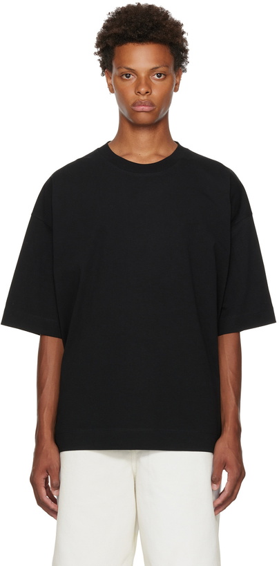 Photo: Dries Van Noten Black Crewneck T-Shirt