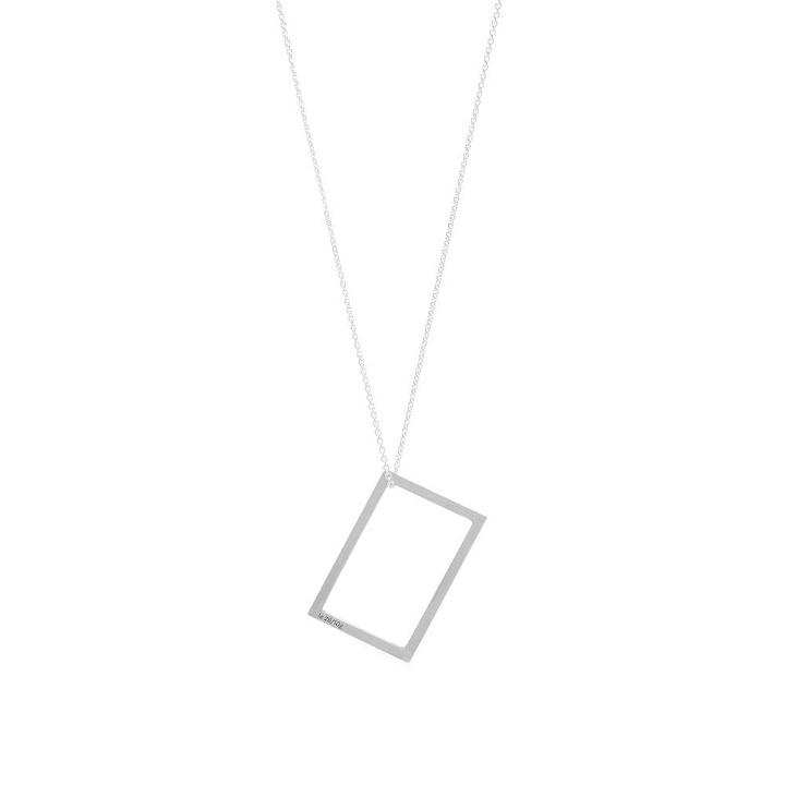 Photo: Le Gramme Men's Large Rectangle Pendant Necklace in Sterling Silver 2.6g