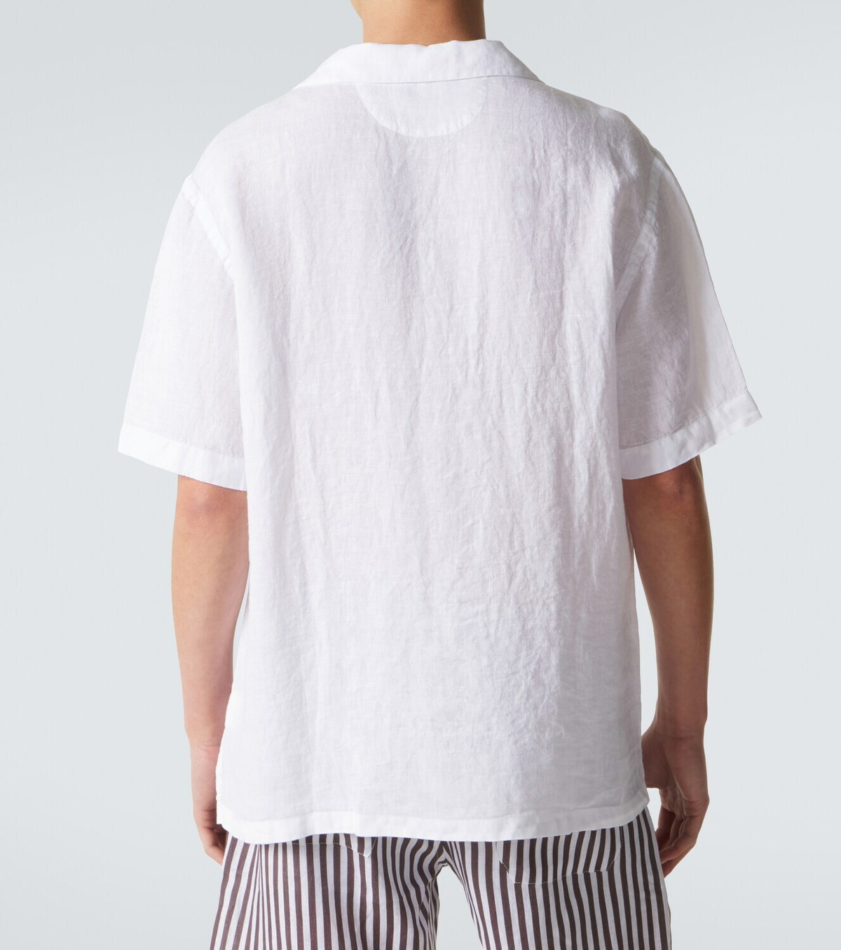 Fedeli Linen bowling shirt