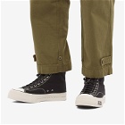 Visvim Men's Vivism Skagway Hi-Top Pattern Sneakers in Black