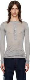 Edward Cuming Gray Raw Stack Henley