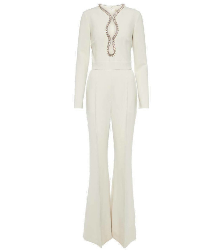 Photo: Elie Saab Embellished cutout flared jumpsuit