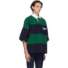 Dsquared2 Navy and Green Rugby Polo