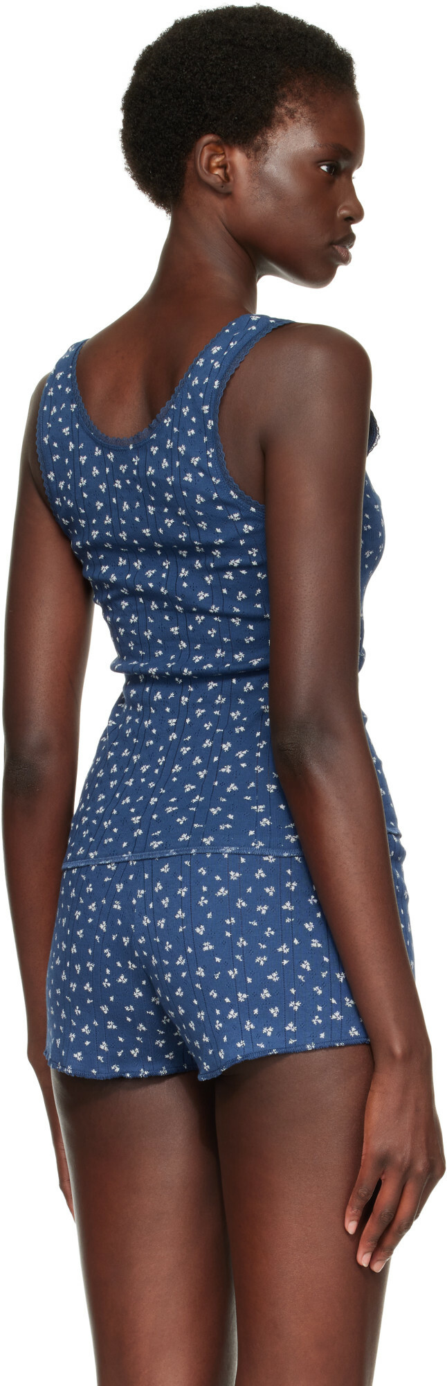 Cou Cou Blue 'The Scoop' Tank Top