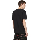 McQ Alexander McQueen Black Racing Dropped Shoulder T-Shirt