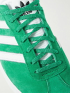 adidas Originals - Gazelle 85 Leather-Trimmed Suede Sneakers - Green