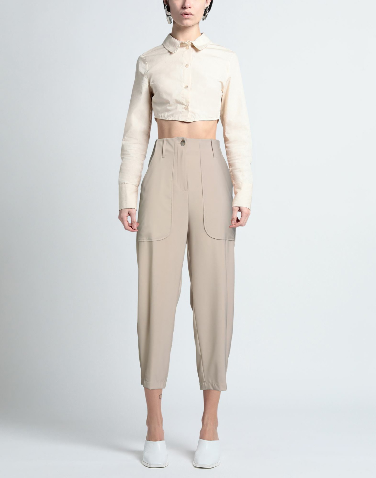Alessia Santi Womens Pants in Beige