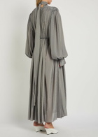 Calvin Klein Natalie fil Coupé Brushed Satin Midi Dress Grey