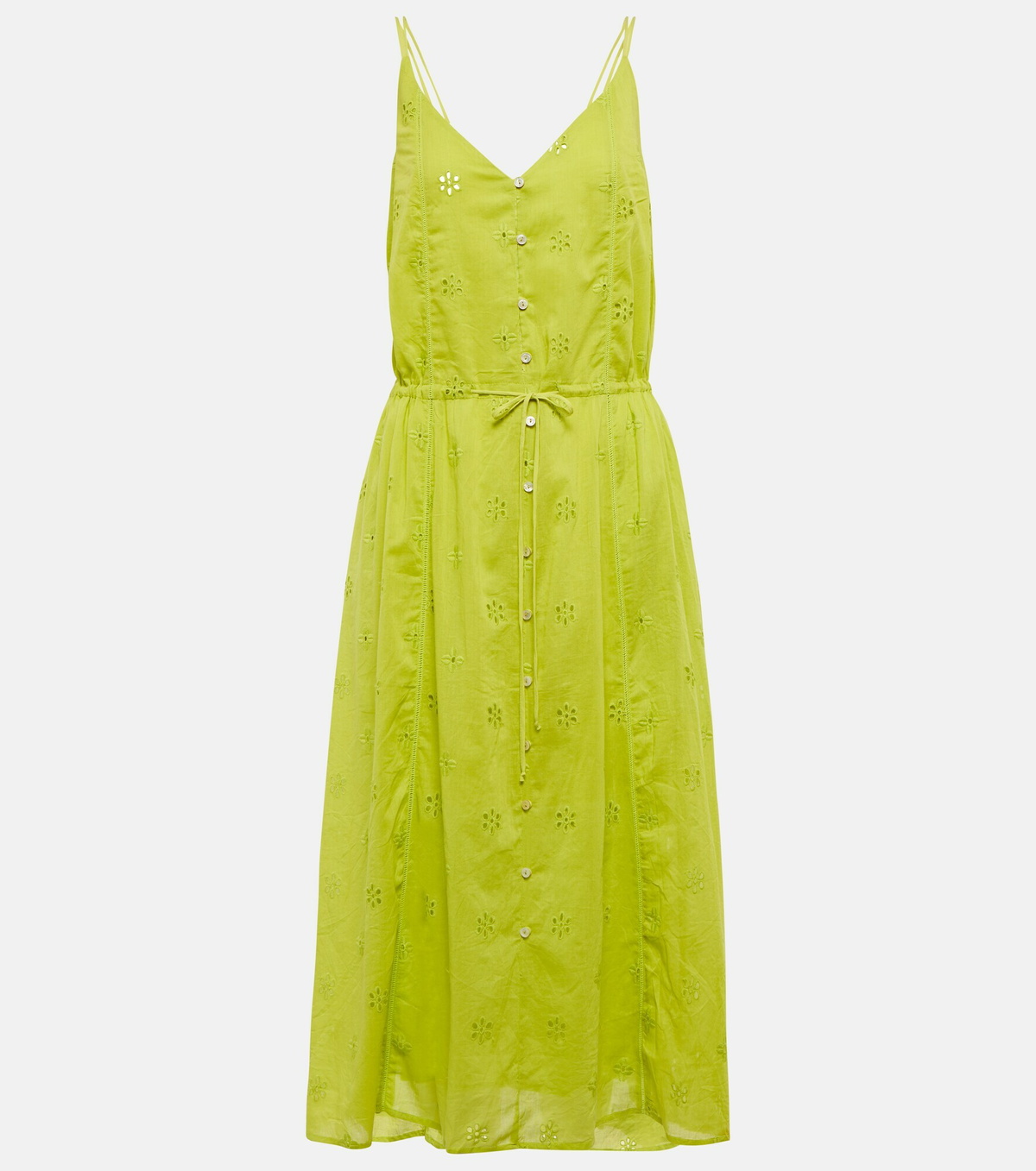 Broderie Anglaise Romance Midi Dress
