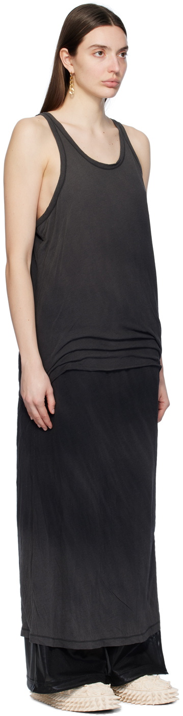 Doublet Black Layered Maxi Dress Doublet