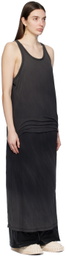 Doublet Black Layered Maxi Dress