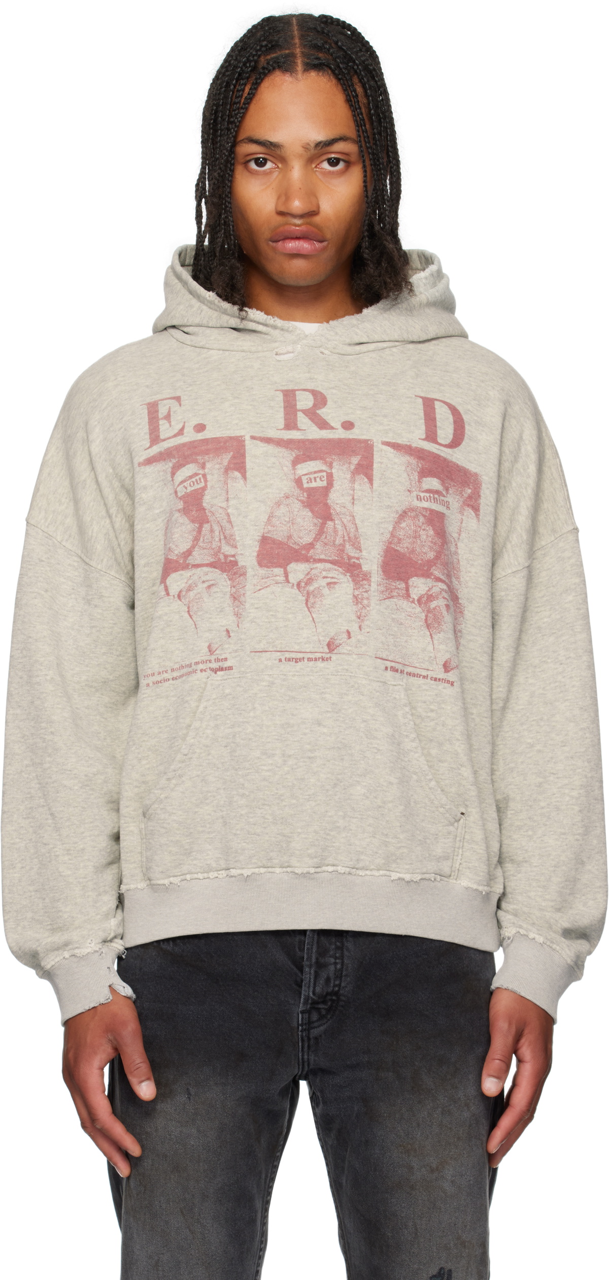 Enfants Riches Déprimés Gray 'You Are Nothing' Hoodie Enfants