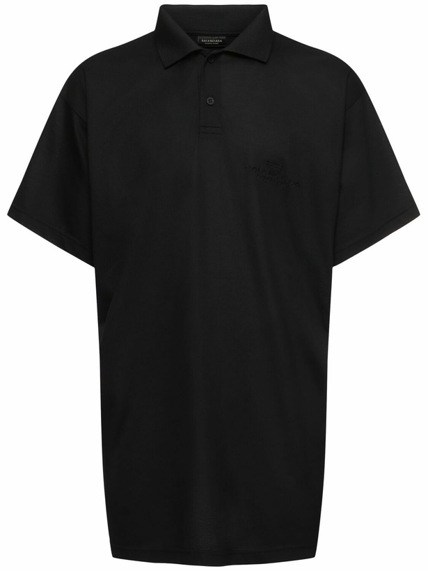Photo: BALENCIAGA Logo Cotton Polo Shirt