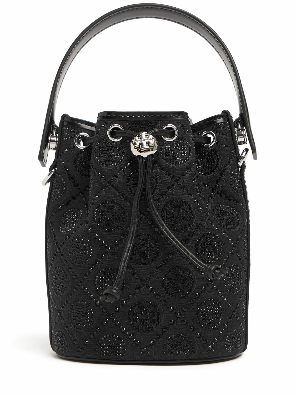 TORY BURCH Mini T Monogram Hotfix Bucket Bag Tory Burch