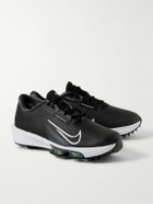 Nike Golf - Air Zoom Infinity Tour 2 Rubber-Trimmed Flyknit Golf Sneakers - Black