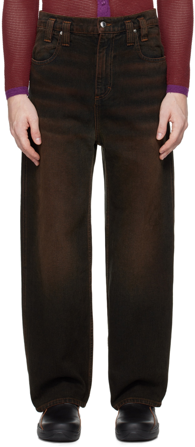 Eckhaus Latta Green Baggy Jeans Eckhaus Latta
