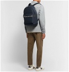 A.P.C. - Savile Logo-Trimmed Tech-Canvas Backpack - Blue