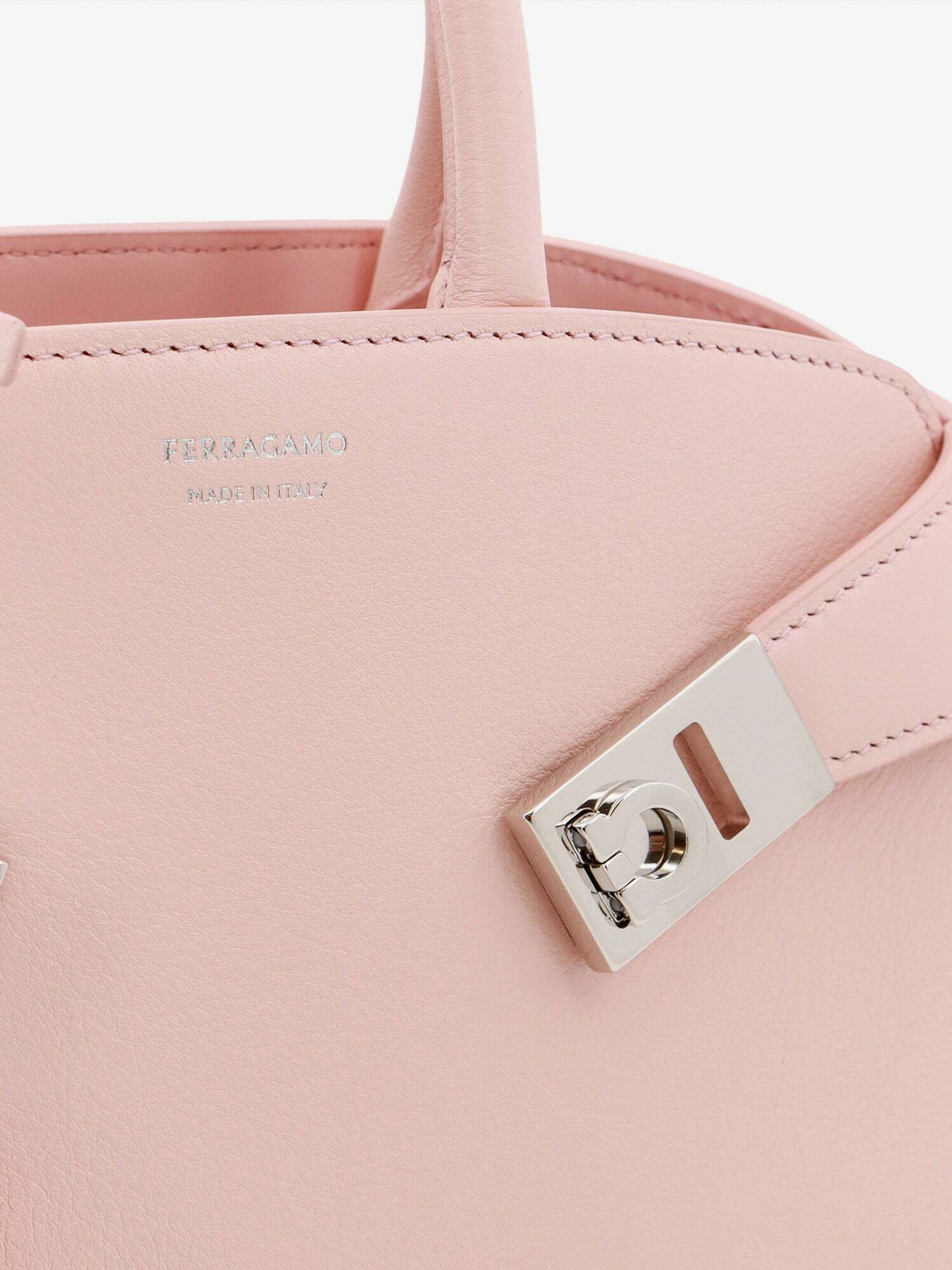 Ferragamo Mini Hug Bag Pink Womens Salvatore Ferragamo