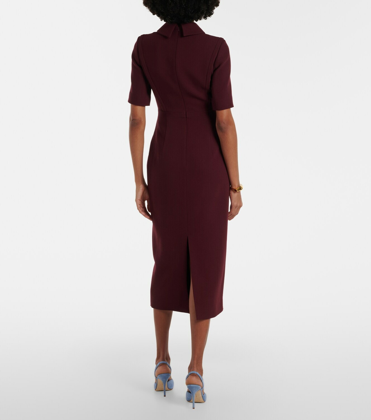 Emilia Wickstead Valletta wool crêpe midi dress