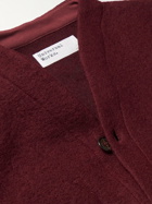 Universal Works - Wool-Blend Fleece Cardigan - Red