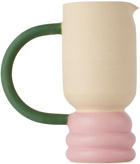 Milo Made Ceramics Off-White & Pink Lumpy Jug