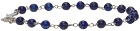 Giorgio Armani Blue & Silver Bead Bracelet
