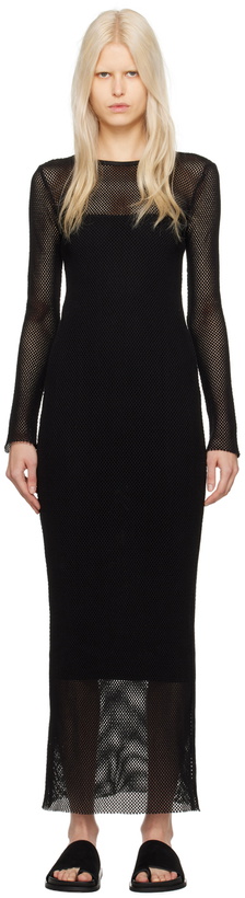Photo: St. Agni Black Crewneck Maxi Dress