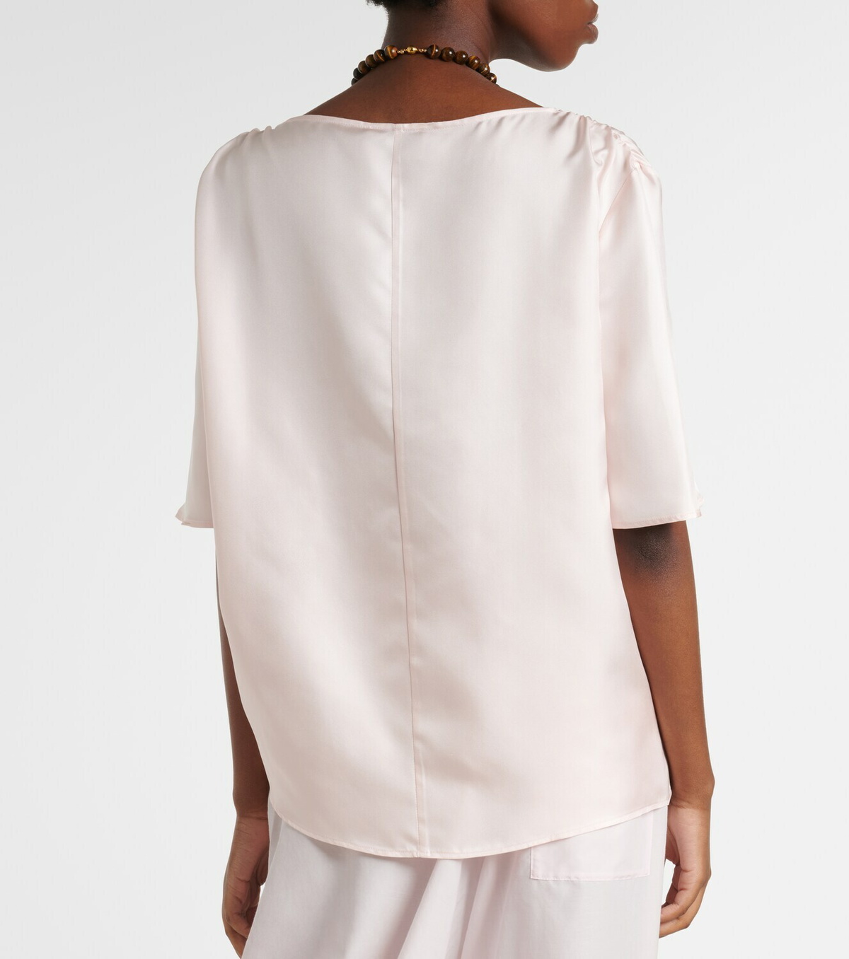 Loulou de Saison Mano silk satin top
