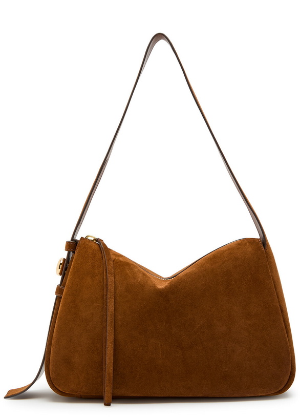 Photo: Tory Burch Romy Suede Shoulder bag - Caramel - One Size