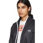 adidas Originals by Alexander Wang Black and White Zip-Up Track Jacket