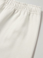 Nike - Solo Swoosh Tapered Logo-Embroidered Cotton-Blend Jersey Sweatpants - Neutrals