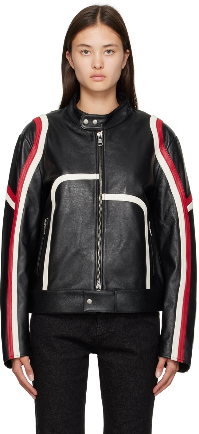 Photo: Andersson Bell Black Zip Leather Jacket