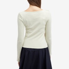Peachy Den Women's Claudine Knit Cardigan in Pearl