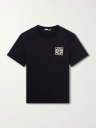 LOEWE - Paula's Ibiza Logo-Embroidered Cotton T-Shirt - Black
