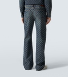 Gucci GG jacquard flared jeans
