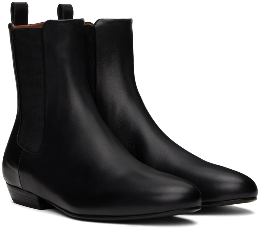 Marsèll Black Miniblocco Beatle Chelsea Boots