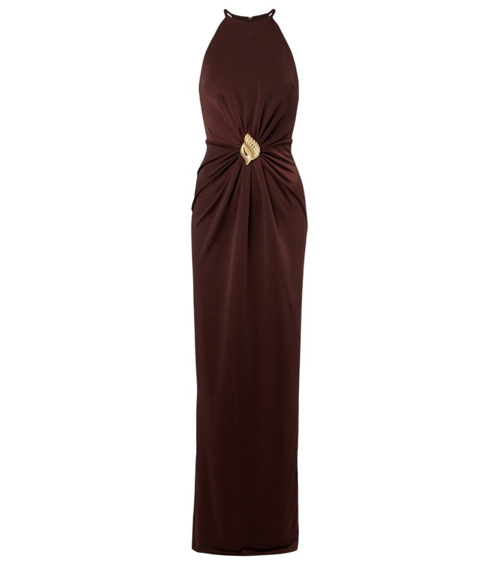 Photo: Rebecca Vallance Isla halterneck maxi dress