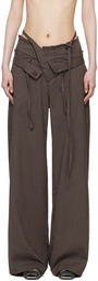 Ottolinger Brown Double Fold Trousers