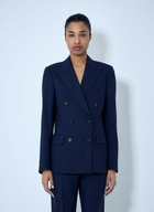 Dries Van Noten Double-Breasted Wool Blazer