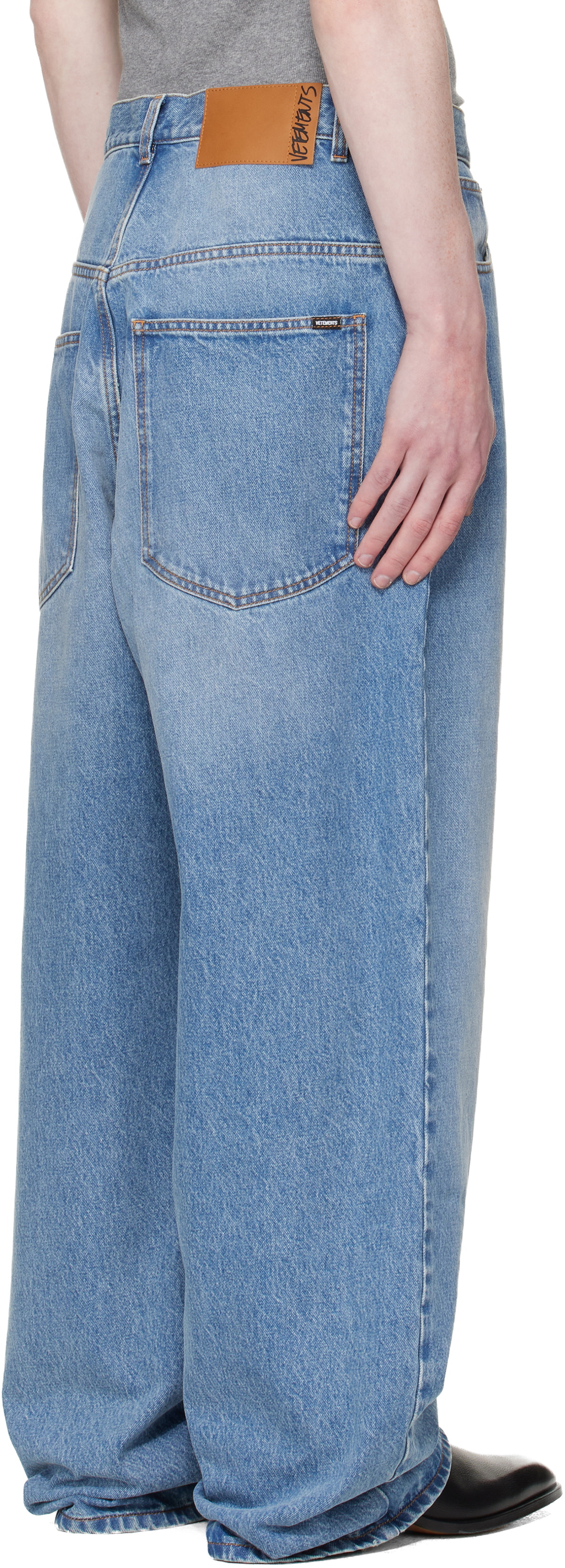 VETEMENTS Blue 'Made In Europe' Jeans