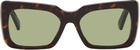RETROSUPERFUTURE Black & Brown Senta Sunglasses