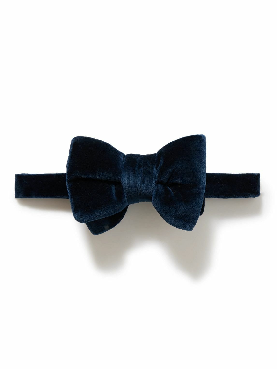 Photo: TOM FORD - Pre-Tied Cotton-Velvet Bow Tie