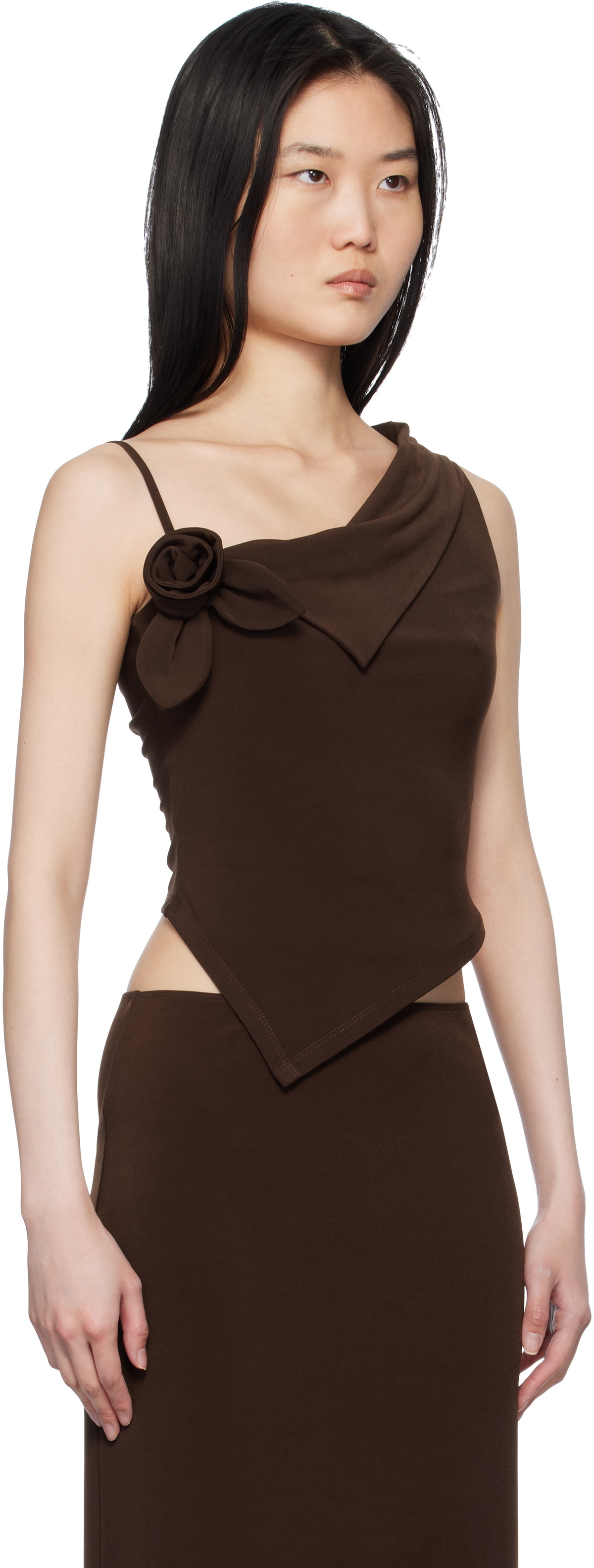 Sandy Liang Brown Dory Top