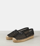Prada Logo crochet espadrilles
